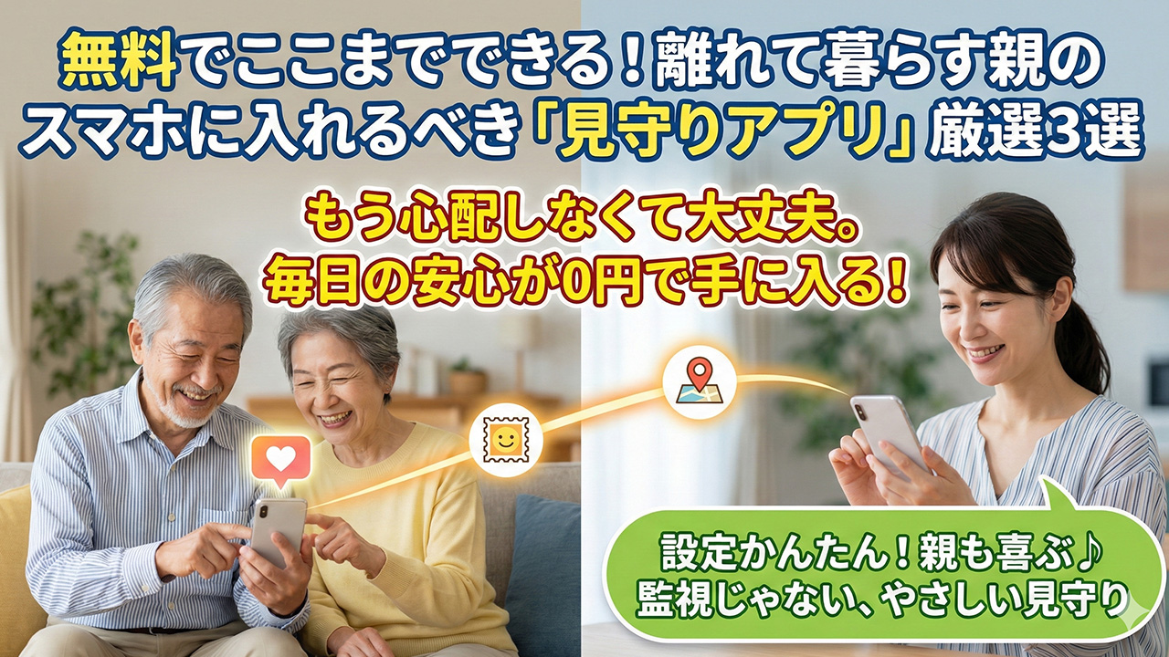 高齢者 スマホ 見守りアプリ