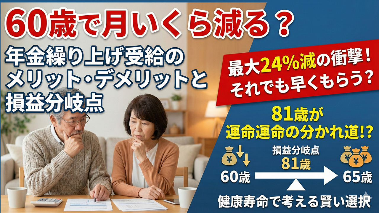 年金繰り上げ受給のメリット・デメリット