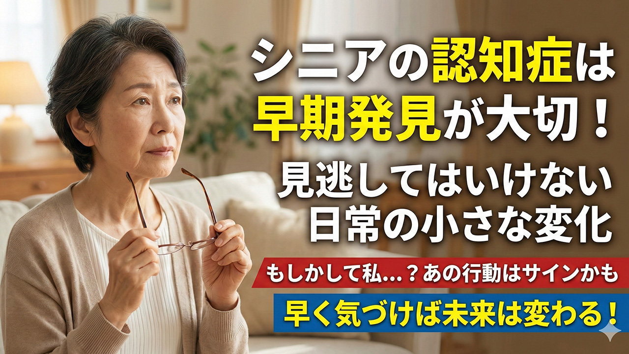 シニアの認知症は早期発見