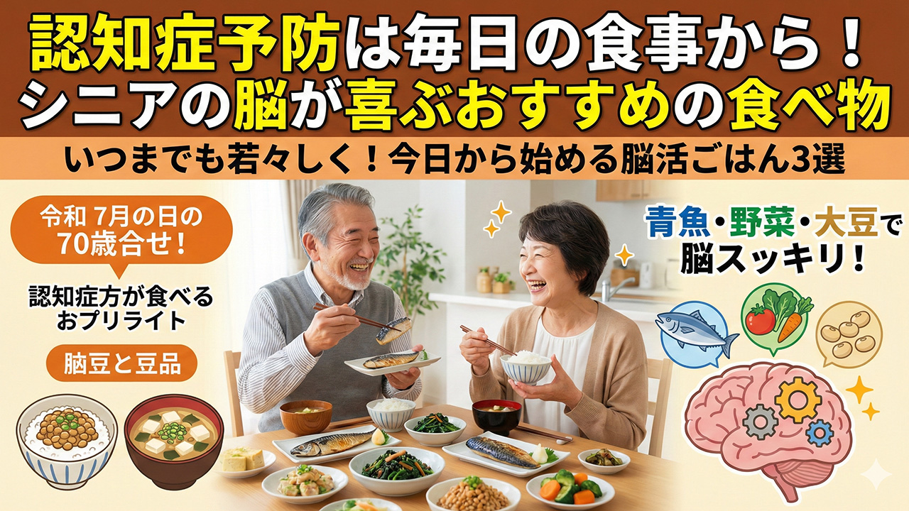 認知症予防は毎日の食事