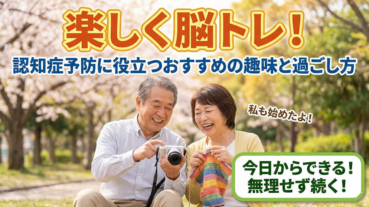 楽しく脳トレ！シニアの認知症予防