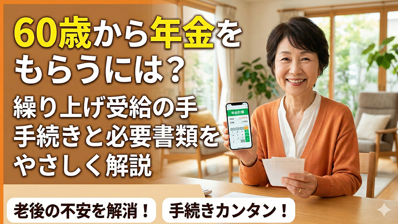 年金 繰り上げ受給の手続き