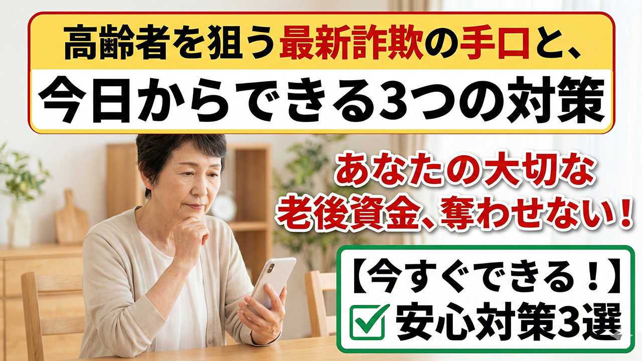 高齢者を狙う最新詐欺
